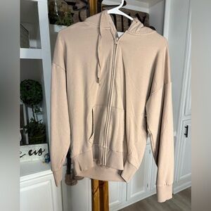 Time and Tru Light Brown Hoodie